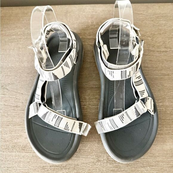 Teva Women's Hurricane XLT2 Sandals in Chara Bright White & Gray Pattern - 7 - Picture 3 of 8